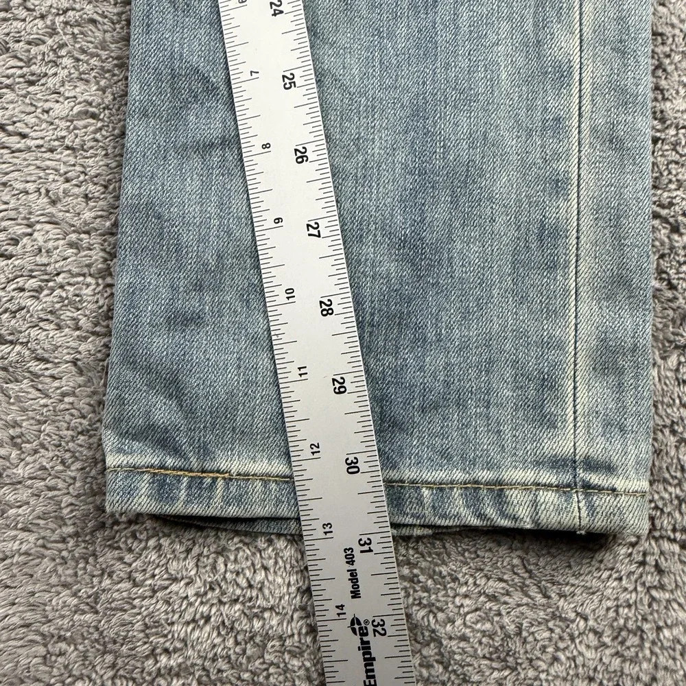 Levis Straight Leg Jeans Mens‎ 34x31 Blue Light Wash Denim Low Rise